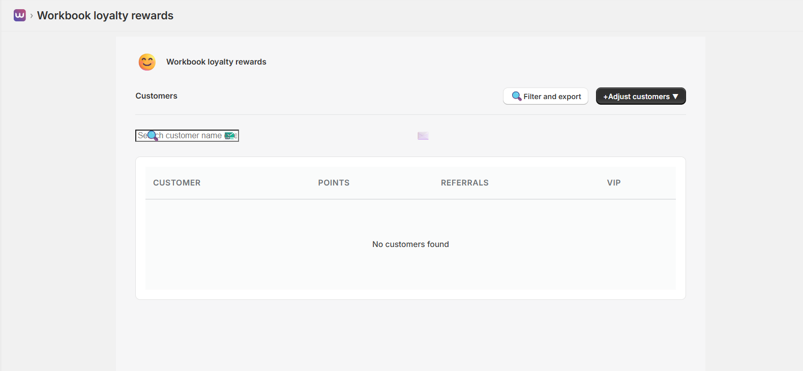 Customers Management Page
